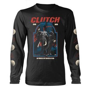 Clutch Unisex Adult Elephant Long-Sleeved T-Shirt / Black